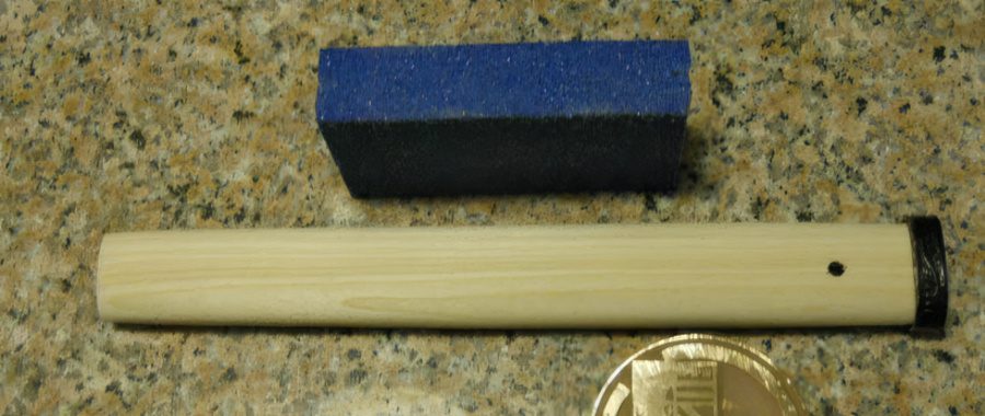 Wooden core for Japanese sword handles