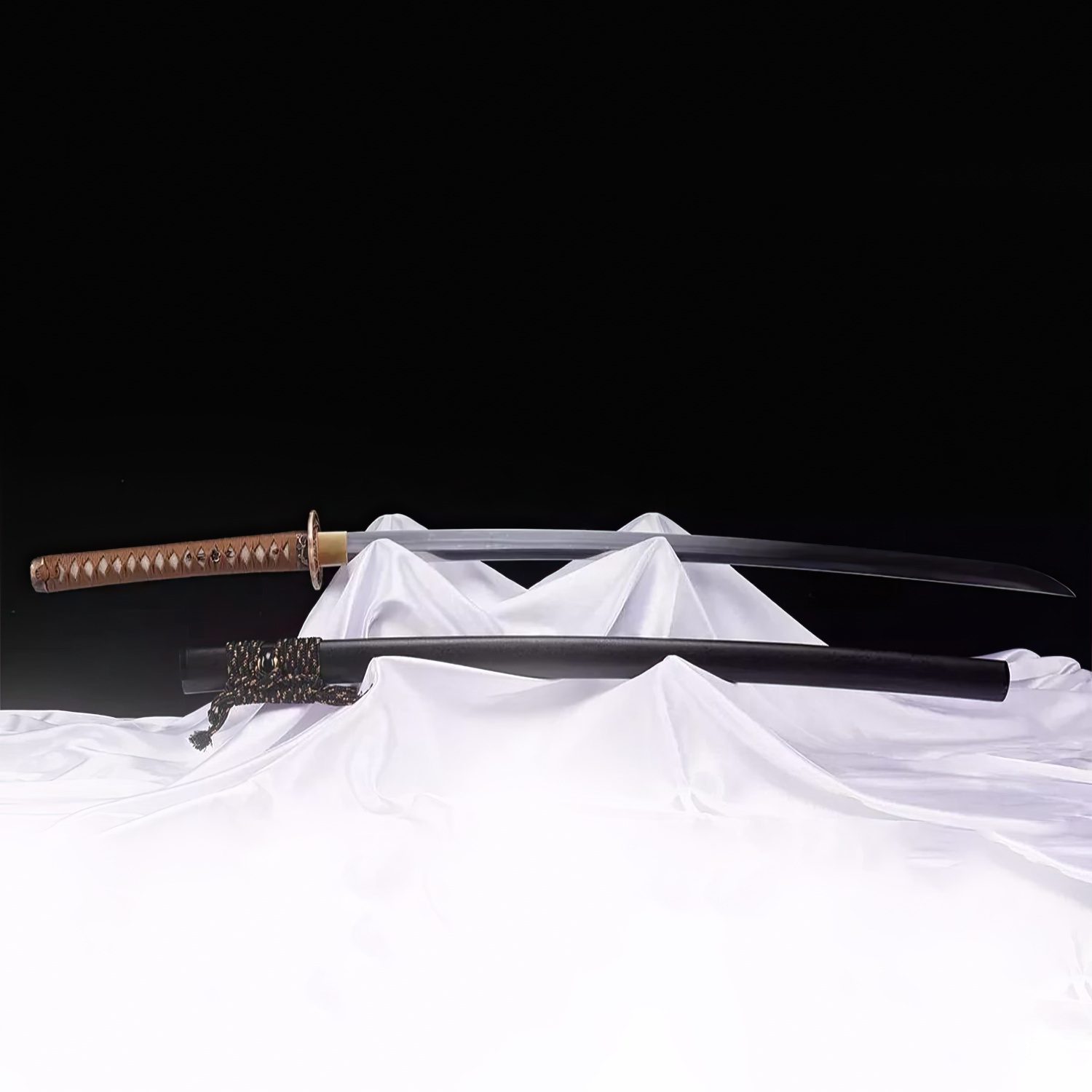 1 9260 Steel Shobu Zukuri Katana Sword with scabbard