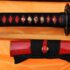 Black&Red Oil Quenched Wakizashi Blade