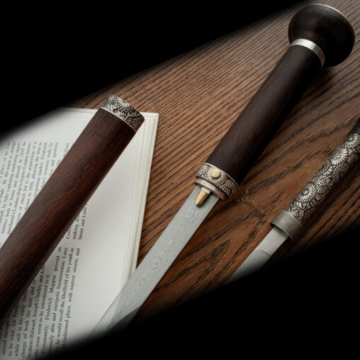 Damascus Taiji Sword Cane Knife