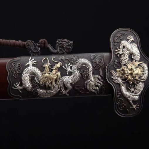 Dragon Jian Hazuya Damascus Steel Blade