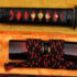 Tanto 1060 Carbon Steel Knife Black and Red Japanese