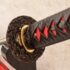 Katana 1095 Carbon Steel Sword Clay Tempered 1.26″ Sori Iron Flower