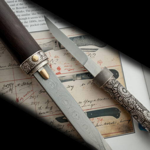 Damascus Taiji Sword Cane Knife
