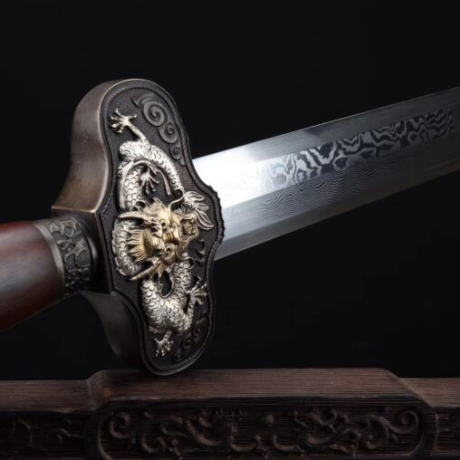 Dragon Jian Hazuya Damascus Steel Blade