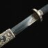 Qing Dao Sword Dragon Pattern Steel Clay Tempered Blade