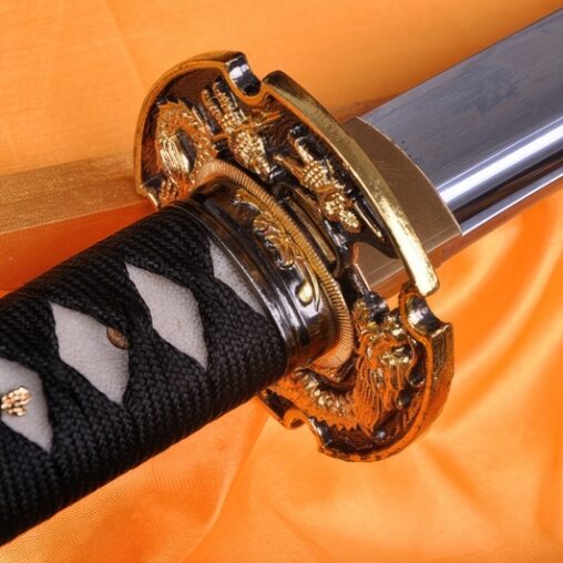 Samurai Dragon Katana Carbon Full Tang Blade
