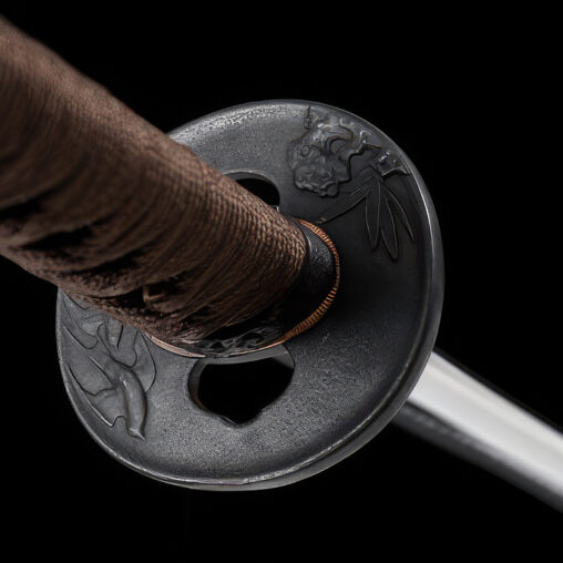 Katana T10 Steel Sword Clay Tempered Hazuya Polish