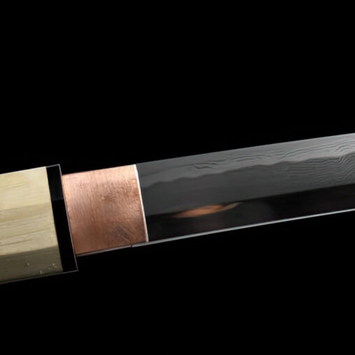 Tachi Folded Steel Hazuya Polish Damascus Steel Sword