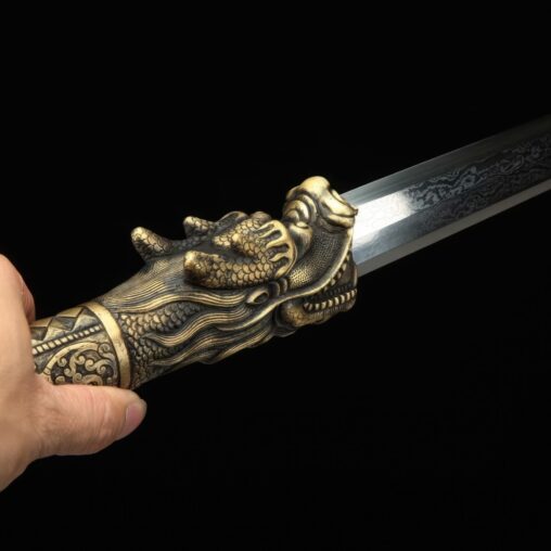 Sword Dragon Fumoren Jian Pattern Steel Ebony Blade