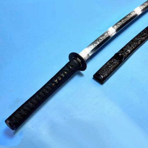 Katana T10 Steel Sword Toran Style Hamon