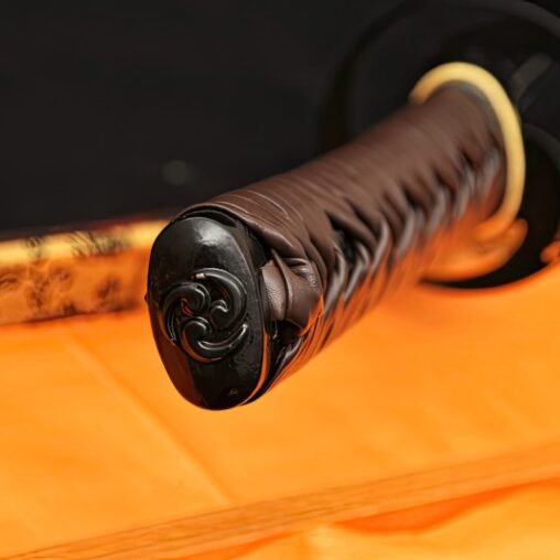 Samurai Sword 1095 Carbon Steel Sword Unokubi Zukuri Leather Straps