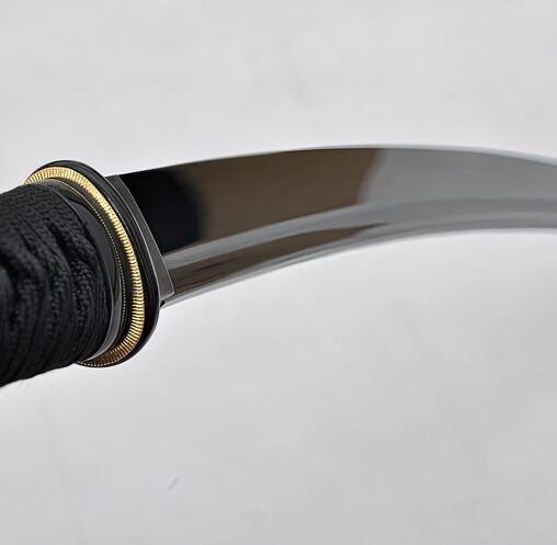Black Wakizashi Samurai Carbon Steel Blade
