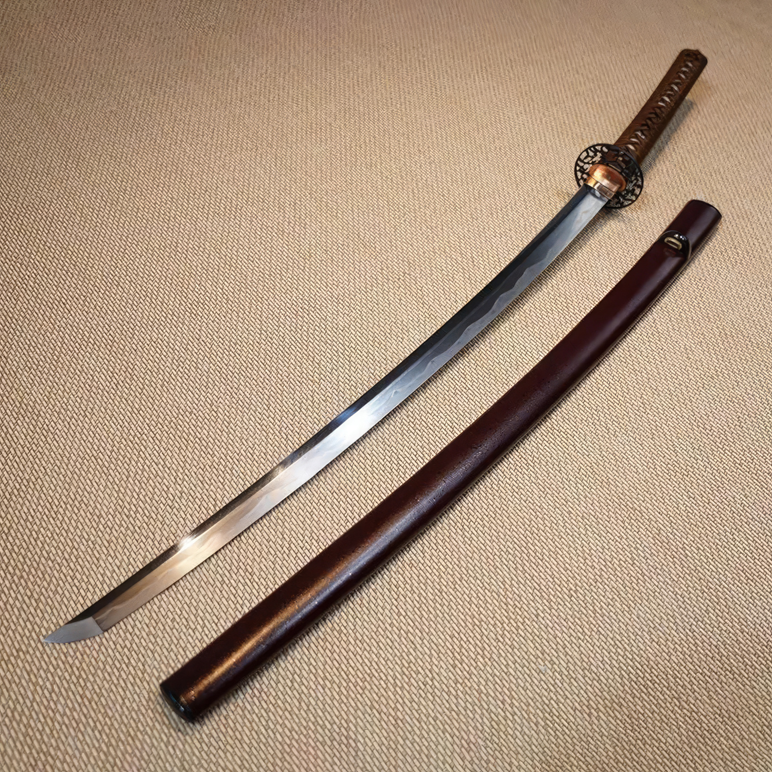 4 Bonji Sanmai Tamahagane Katana Sword with scabbard