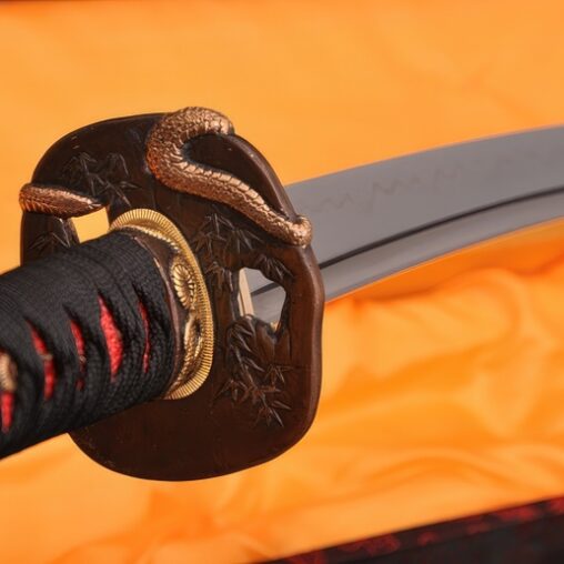 Damascus Snake&Monkey Koshirae Samurai Sword