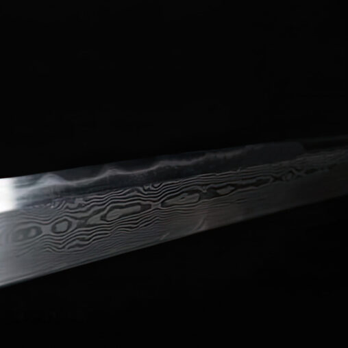 Dragon Tang Dao Hamon Folded Steel Blade