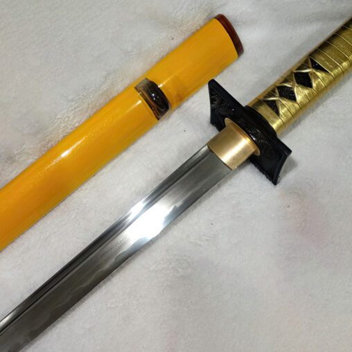 Ninjato 1095 Carbon Steel Sword Golden