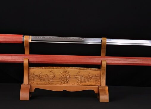 Zatoichi Ninja Sword 1095 Carbon Steel Sword Clay Temper Blade