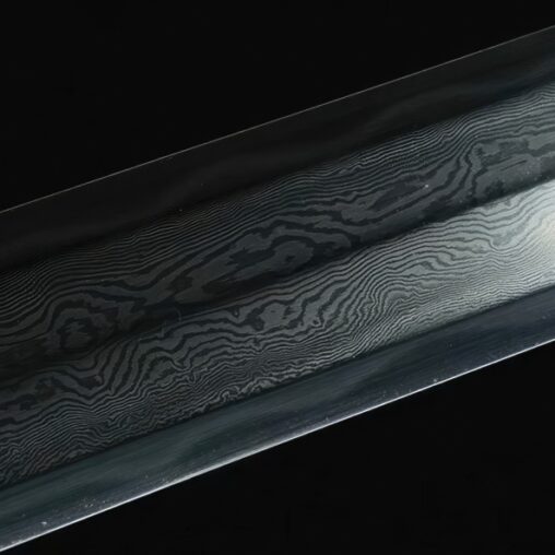 Jian Dragon Damascus Steel Sword Hazuya Polish