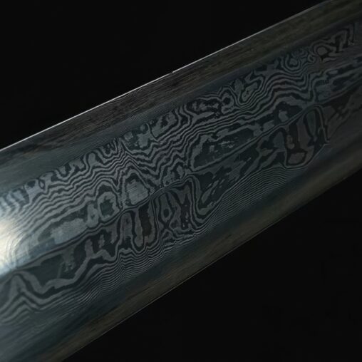 Juyuan Jian Pattern Steel Clay Tempered Blade