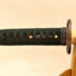 Tanto 1060 Carbon Steel Knife Green Saya Oil Quenched