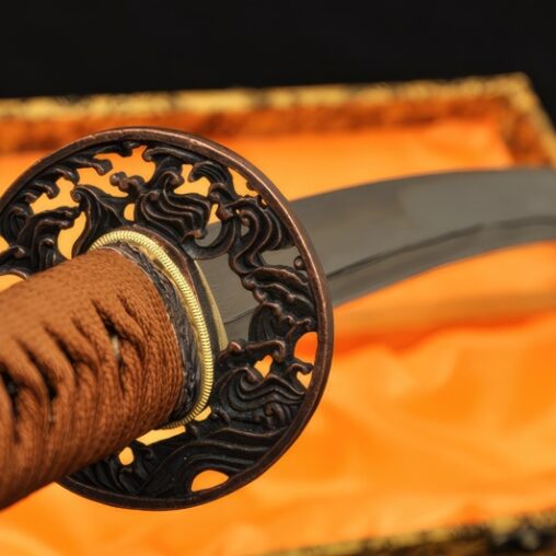 Katana Damascus Steel Sword Full Tang