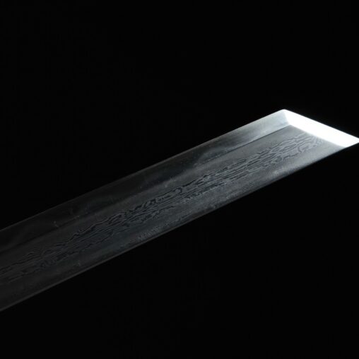 Tang Dao Pattern Folded Steel Clay Tempered Blade