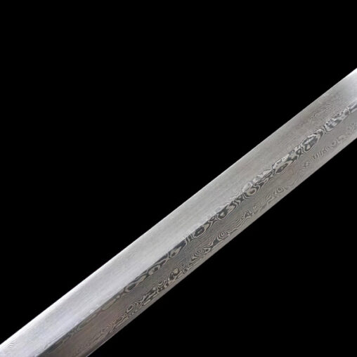 Chinese Plum Blossom Jian Damascus Steel Sword