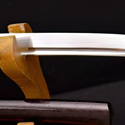 Crane Theme Tsuba Ko-Katana 1095 Carbon Steel Sword