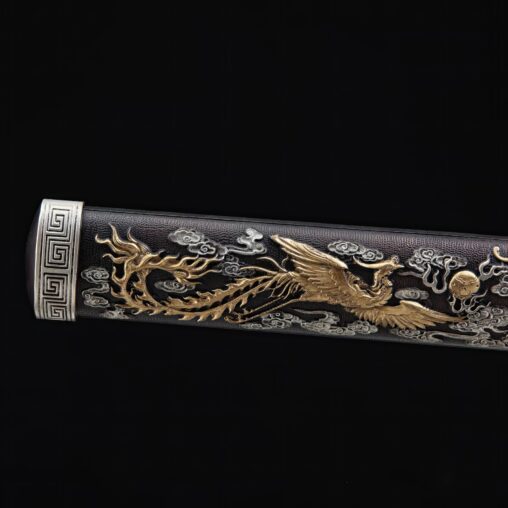 Tang Jian Sword Dragon-Phoenix Three-Color Copper
