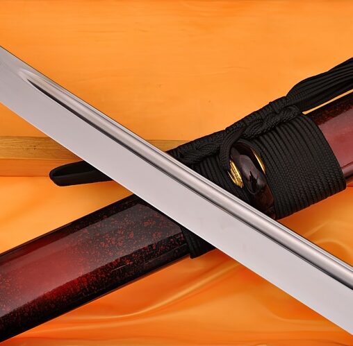 Katana 1060 Carbon Steel Sword Hawk Koshirae Oil Quenched Full Tang