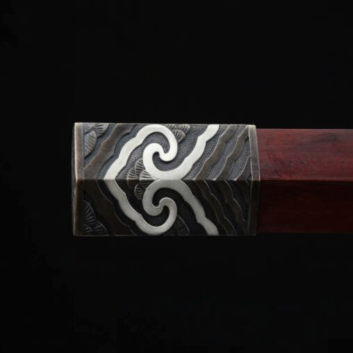 Qin Dynasty Jian Forged Pattern Steel Clay Tempered Blade