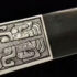 Red Han Jian Silver Plated Damascus Steel