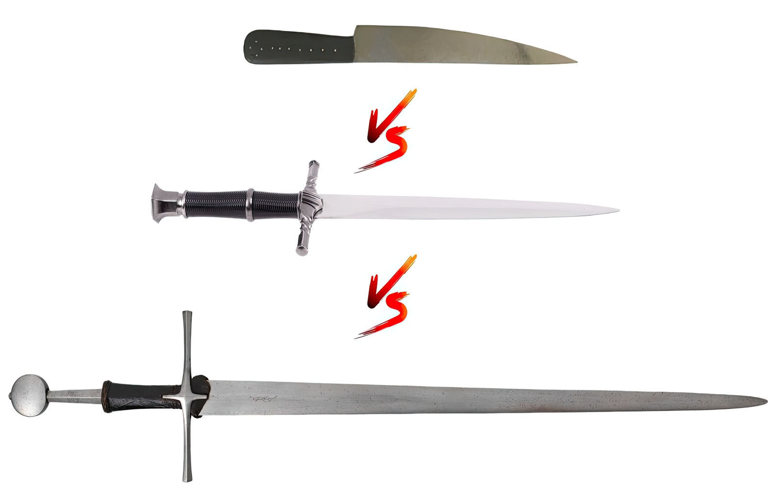 Knife vs Dagger vs Sword: Key Differences and Uses
