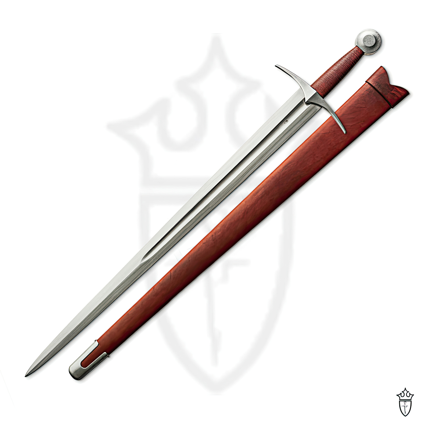 Main Arming Sword Atrim Design Type XIV by Kingston Arms Sword with Scabbard