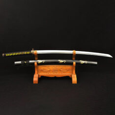 Katana Damascus Steel Sword Clay Tempered Scorpion