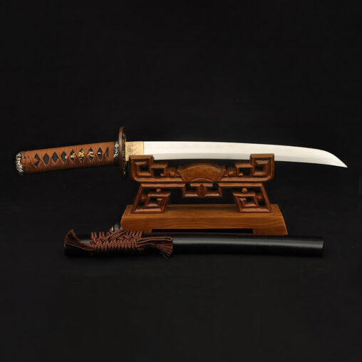 Tanto 1095 Carbon Steel Dagger Clay Tempered Dragon