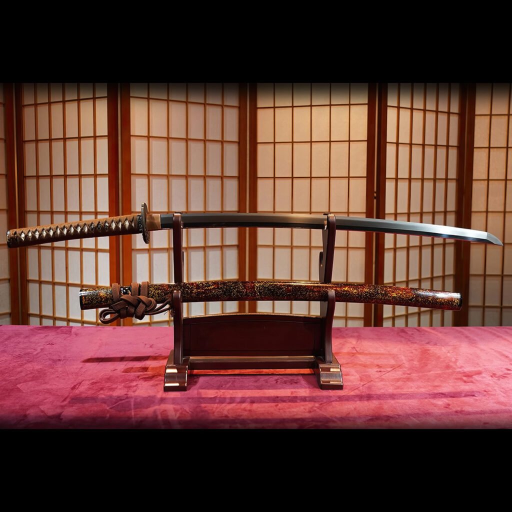 Main Crab Koshirae Tamahagene Katana Mounted Sword with scabbard
