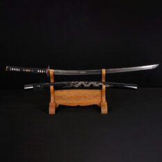 Damascus Clay Tempered Dragon Koshirae Katana