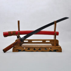 Dragon Wakizashi Black Carbon Steel Blade