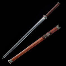 Four Beasts Han Jian Pattern Steel Sword