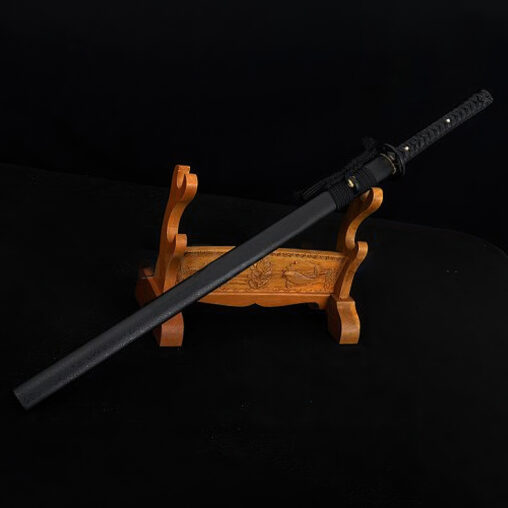 Ninjato 1060 Carbon Steel Sword Functional Black