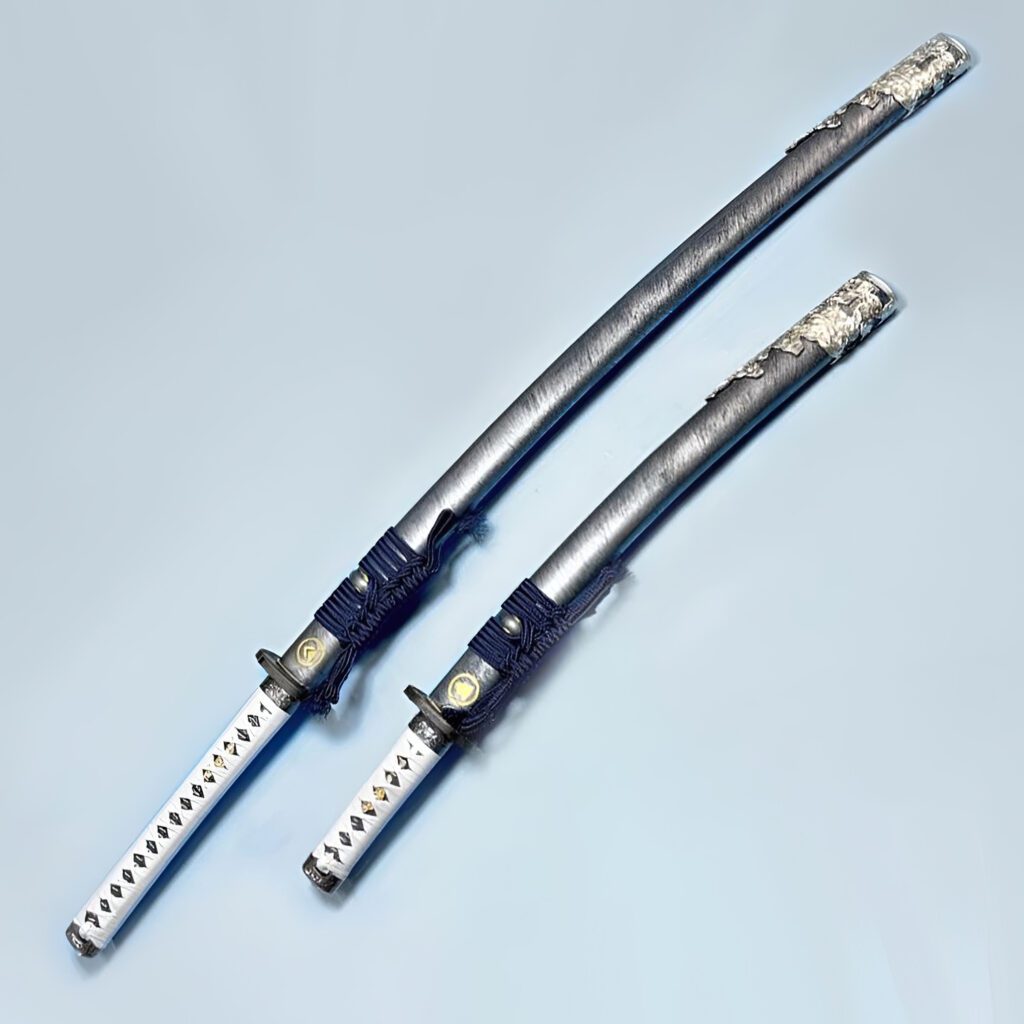 Jkoo Katana T10 Steel Sword Ghost of Tsushima/Wakizashi