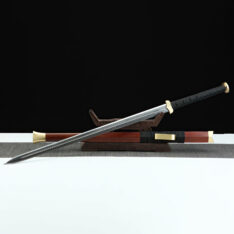 Han Dynasty Jian Feather Pattern Steel Eight Sides Blade