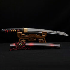 Black and Red Tanto Japanese Sword