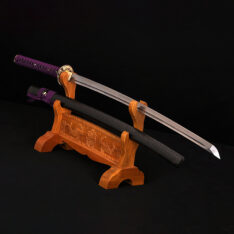 Katana Damascus Steel Sword Full Tang Blade