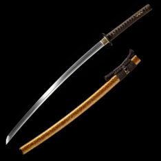 Katana T10 Steel Sword Clay Tempered Genuine Hamon