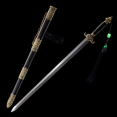 Qing Jian Folded Pattern Steel Sword
