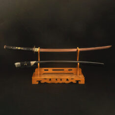 Red Blade Samurai Sword Rayskin Wrapped