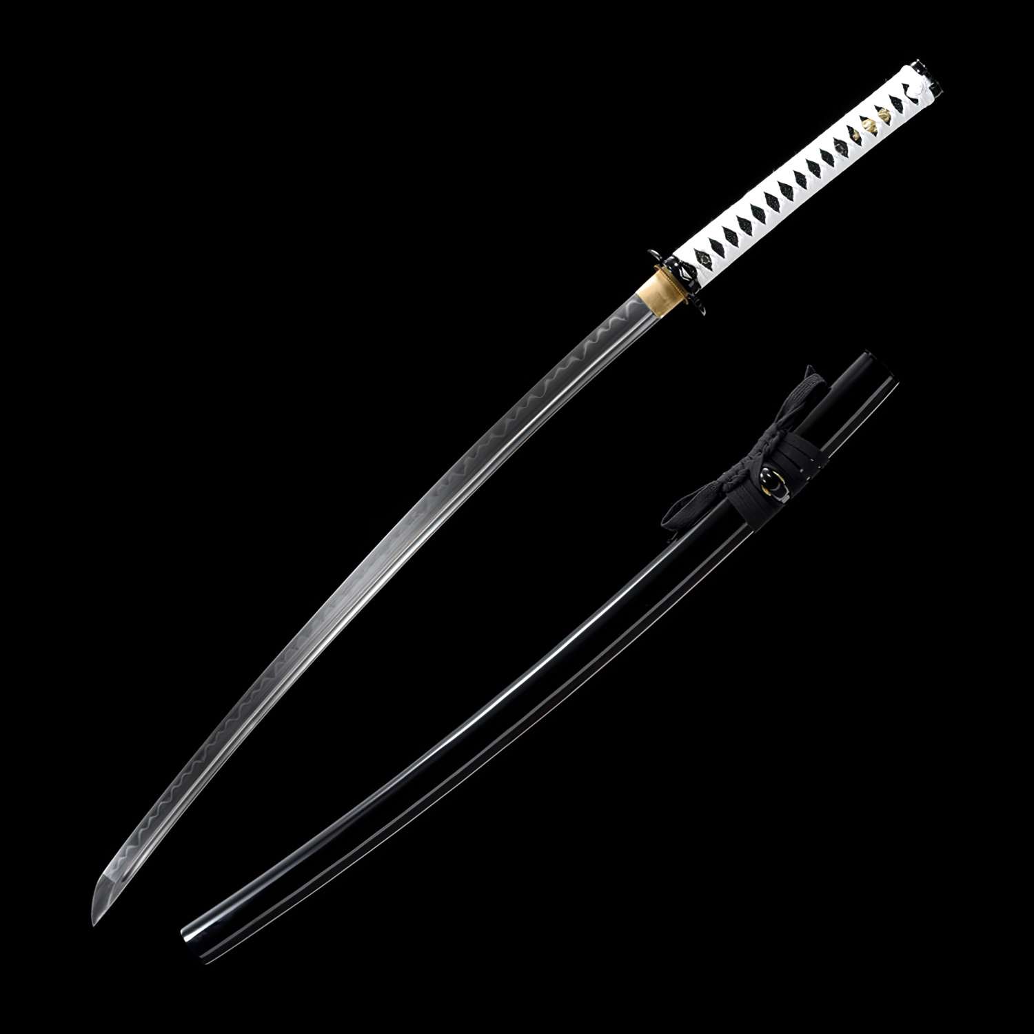 Main Samurai Sword Clay Tempered Katana Model 14 Sword with scabbard